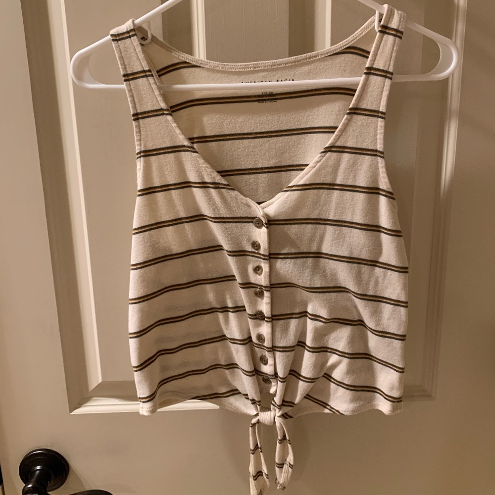 American Eagle Tie-Front tank top